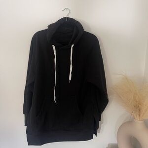 Black Tunic Hoodie Sweater